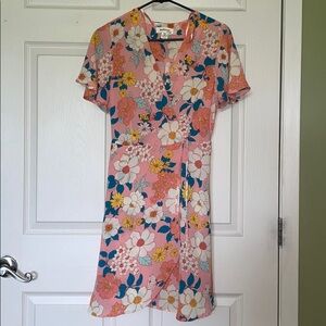 60s inspired Floral Mini Dress